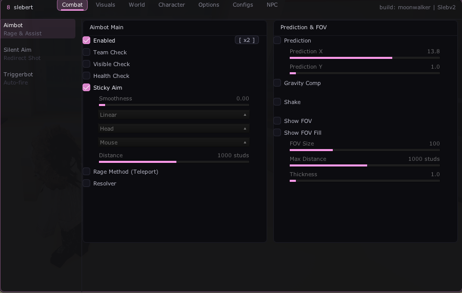 Nyxus Actual In-Game Menu Screenshot